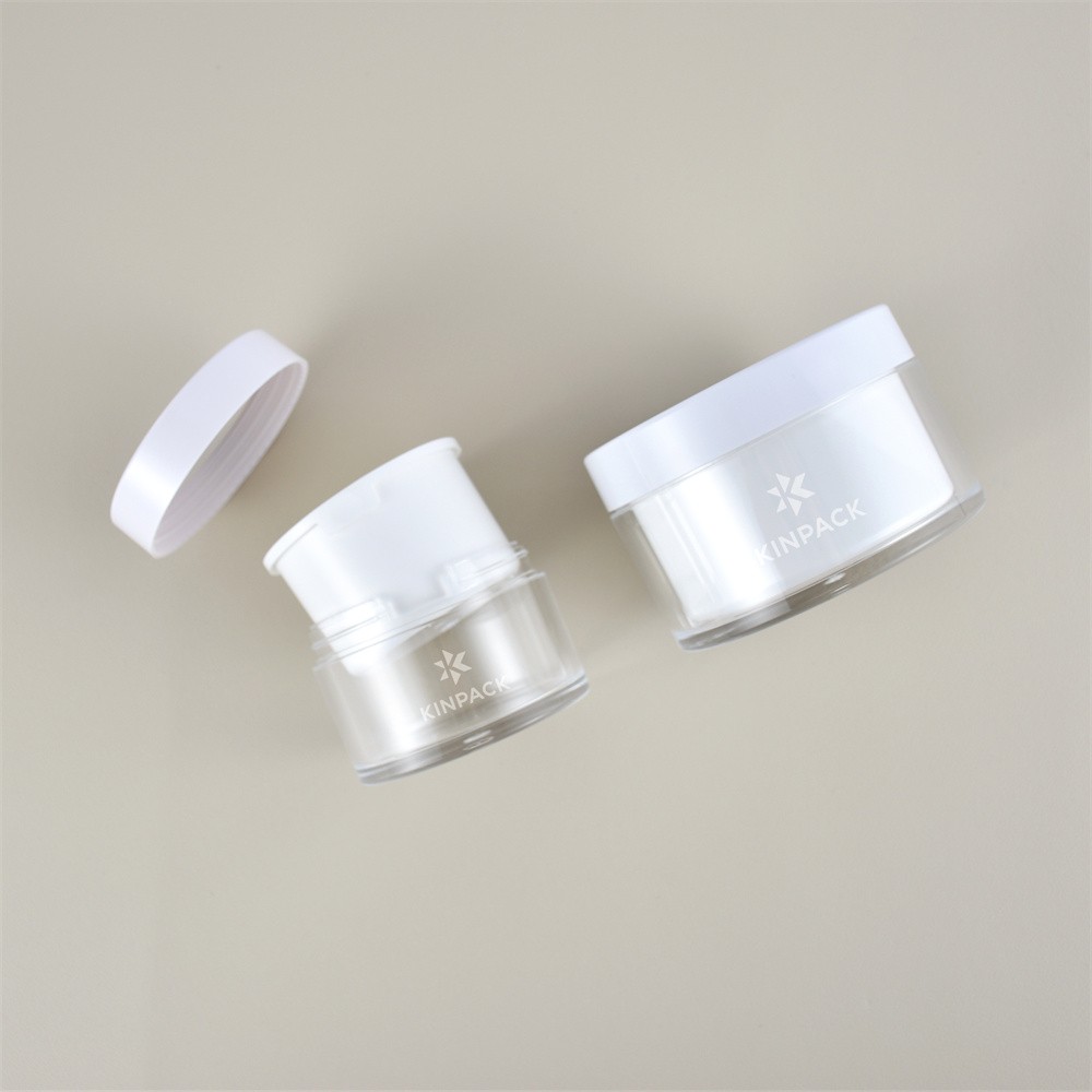 Acrylic Replaceable Cosmetic Cream Jars KC1010